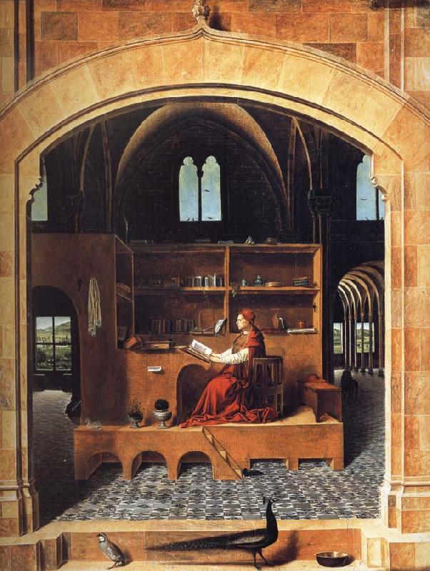 Antonello da Messina Saint Jerome in His Study Sweden oil painting art